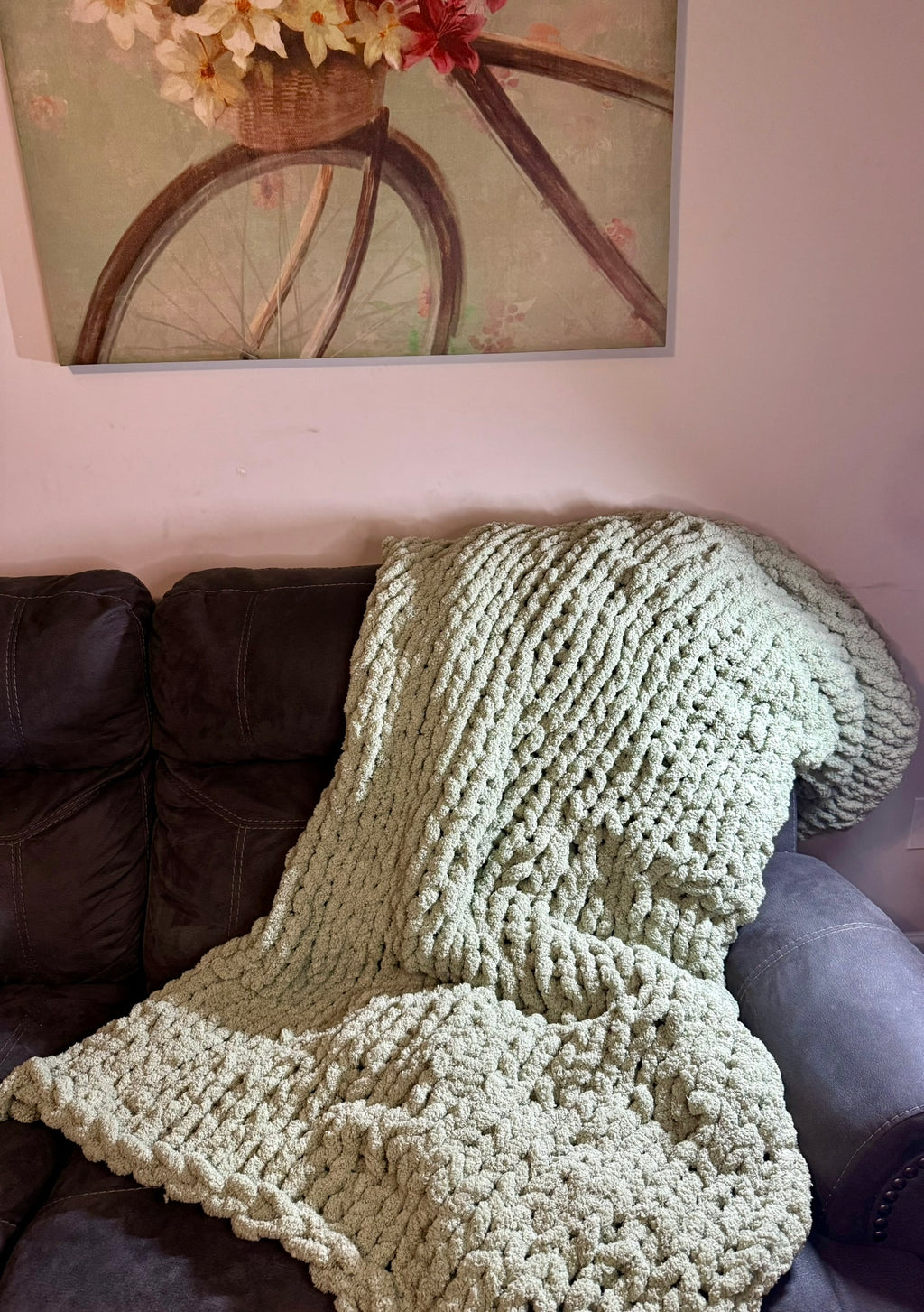 Super Chunky Finger Knit Blanket – Handcrafted by Y Knot Yarnery