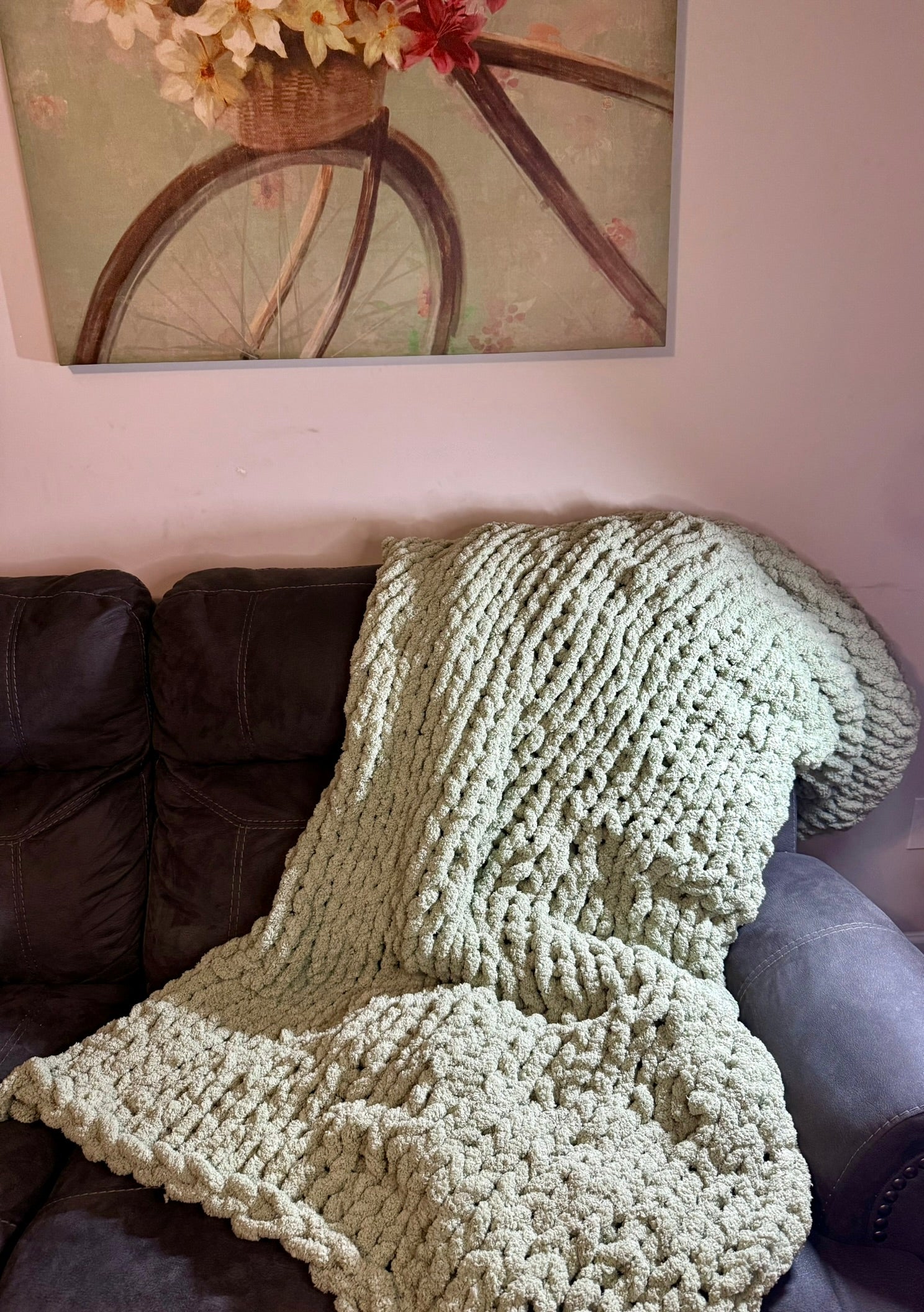 Super Chunky Finger Knit Blanket – Handcrafted by Y Knot Yarnery